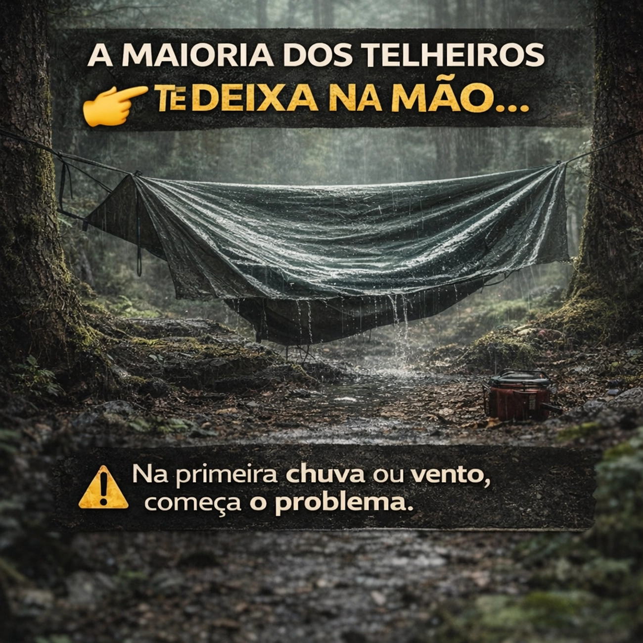 Teto para Rede Camping Safo – Proteção Leve e Prática | Produto Complementar para Revenda - Imagem 2