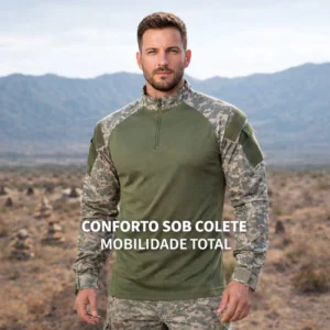 Camisa Combat Shirt Safo Manga Longa – Conforto Térmico e Resistência | Produto para Revenda