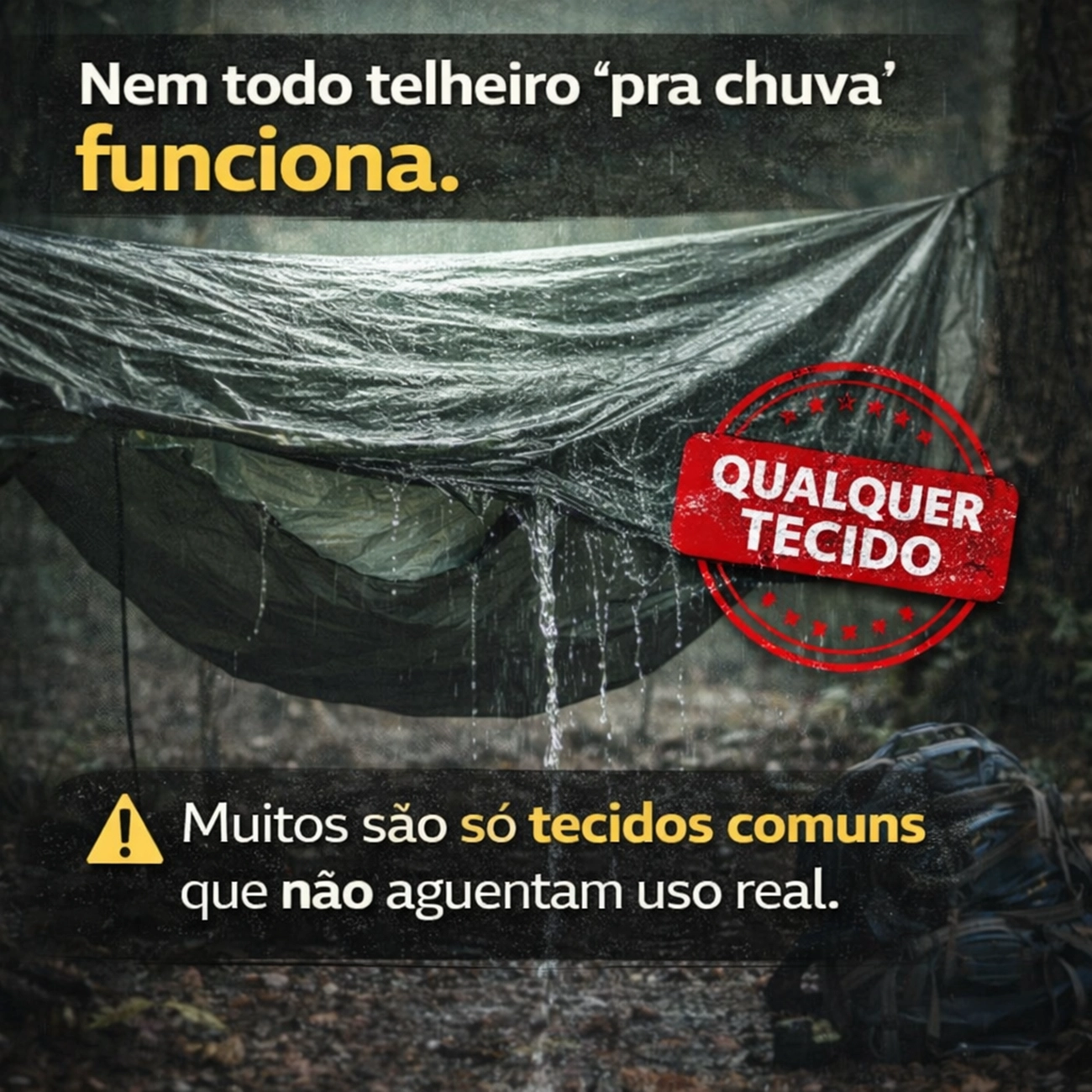Teto para Rede Camping Safo – Proteção Leve e Prática | Produto Complementar para Revenda - Imagem 4