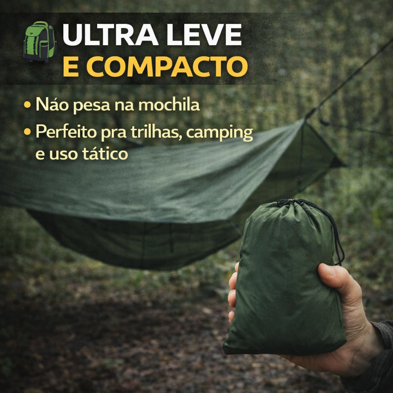 Teto para Rede Camping Safo – Proteção Leve e Prática | Produto Complementar para Revenda - Imagem 8