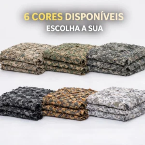 Camuflagem 3D Safo 2,7x1,5m – Leve, Versátil e Funcional | Produto para Revenda Tática e Outdoor