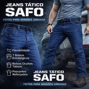 Calça Jeans Tática – Estilo Urbano com Funcionalidade Tática | Produto Versátil para Revenda