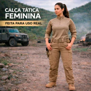 Calça Cargo Tática Feminina Safo – Alta Performance, Conforto e Resistência | Produto Profissional para Revenda