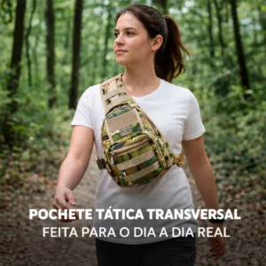 Pochete Tática Transversal Peito e Ombro – Praticidade e Organização no Dia a Dia | Produto Funcional para Revenda