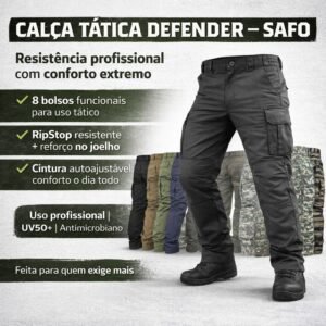 Calça Tática Defender 003 Safo – Resistência, Conforto e Funcionalidade | Produto para Revenda