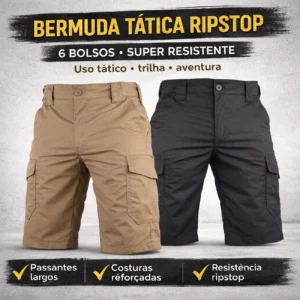Bermuda Tática 6 Bolsos – Produto Versátil para Revenda | Segmento Tático, Outdoor e Urbano