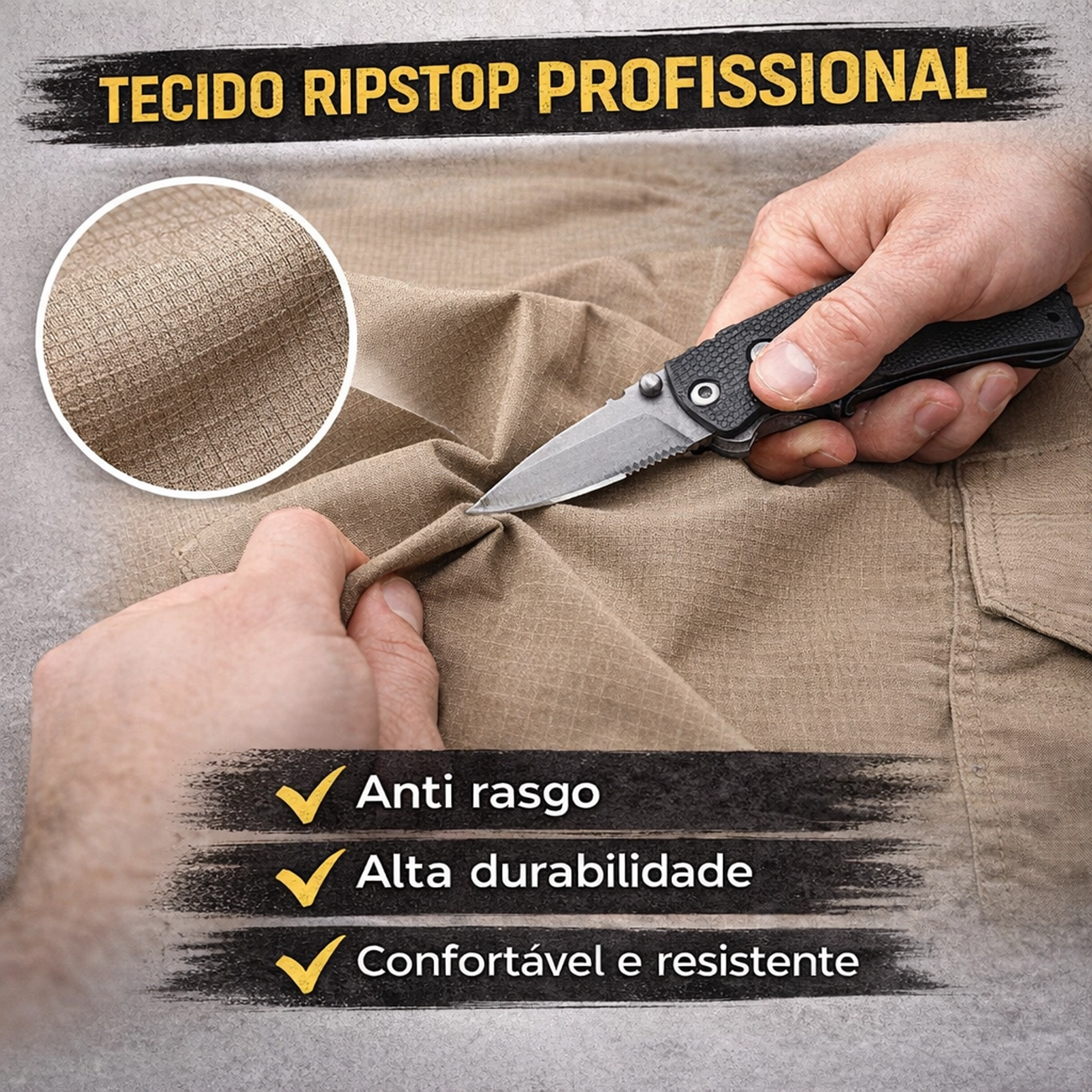 Bermuda Tática 6 Bolsos 0200BT6 – Produto Versátil para Revenda | Segmento Tático, Outdoor e Urbano - Imagem 2