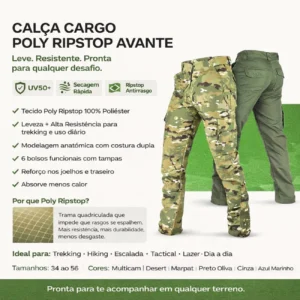 Calça Poly Avante Safo – Leveza, Resistência e Versatilidade | Produto Técnico para Revenda