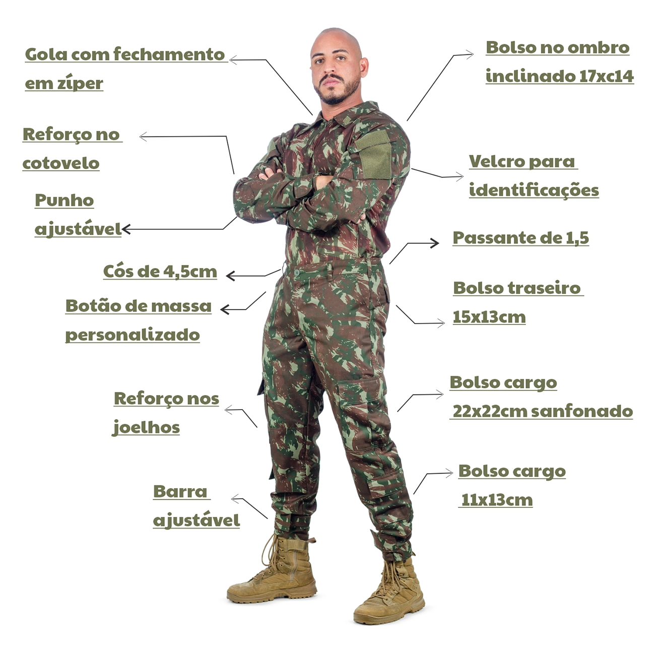 Camisa Combat Shirt EB Oficial 2024 – Leve, Funcional e Compatível com Uso Operacional | Produto Técnico para Revenda - Imagem 7
