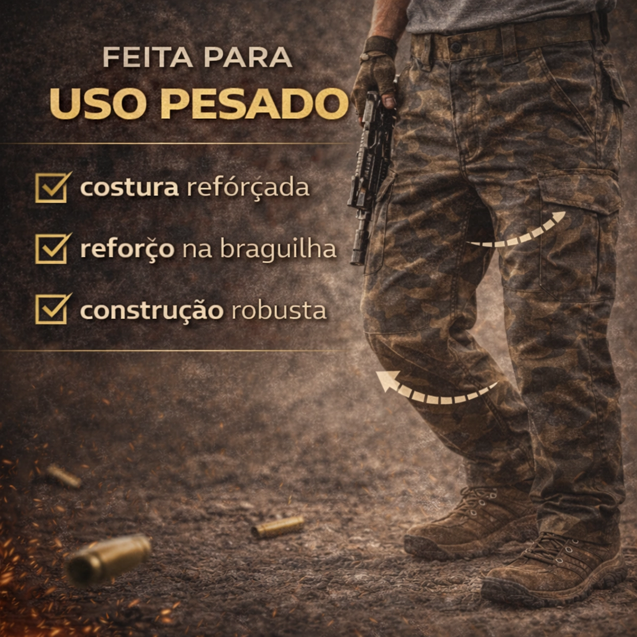 Calça Cargo Tática Flex Prowess – Mobilidade, Resistência e Funcionalidade | Produto Técnico para Revenda - Imagem 7